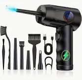 Cordless Electric Air Duster with Fast Charge, 51000 RPM, LCD Display & LED Light