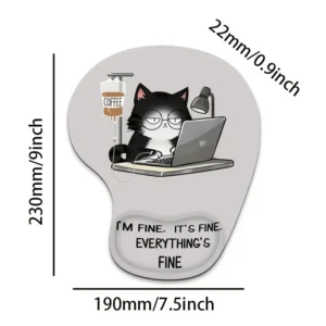 Ergonomic Mouse Pad with Wrist Rest
